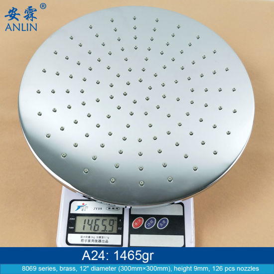 12英寸大圆形可拆卸的顶部淋浴